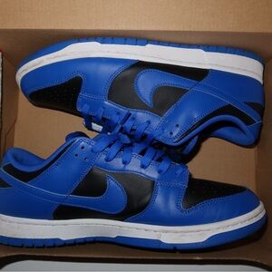 Nike Men's Royal Blue and Black Sneakers dunk cobalts